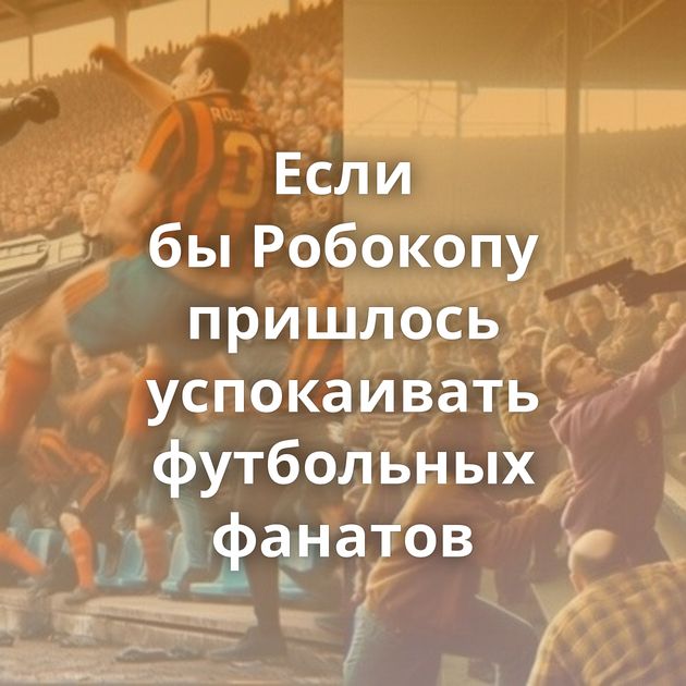 Если бы Робокопу пришлось успокаивать футбольных фанатов