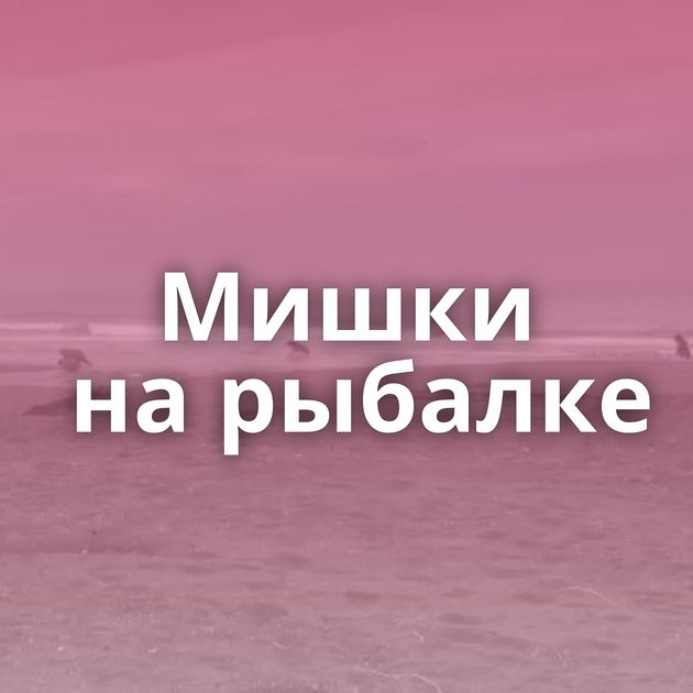 Мишки на рыбалке
