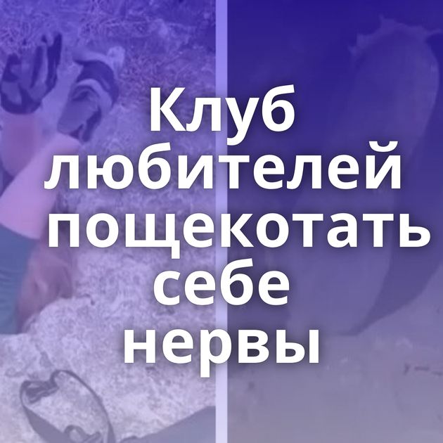 Клуб любителей пощекотать себе нервы