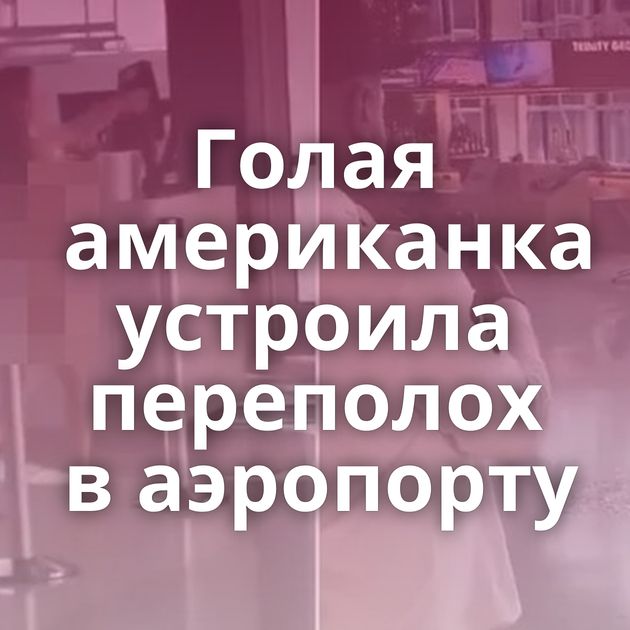 Голая американка устроила переполох в аэропорту
